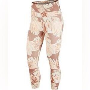 Nike Monstera Print Dry Fit Floral Leggings Sz L